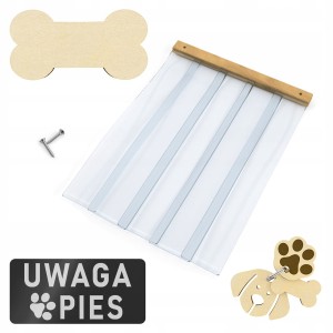 Kurtyna wiatrołap zasłona do budy dla psa / kota 60x46